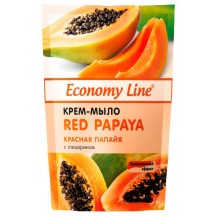 Kremas - muilas su glicerinu "Papaja" Economy Line 460g.